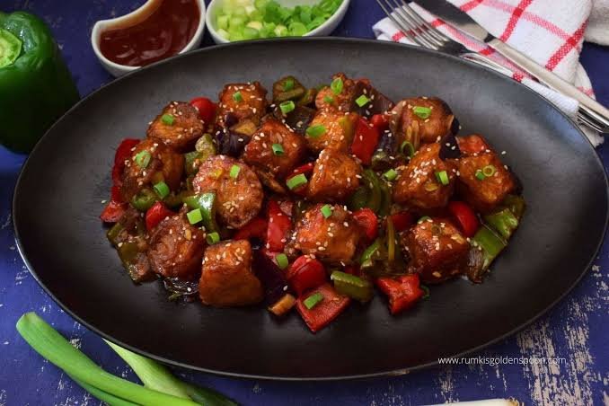 Paneer Chilli Dry (पनीर चिल्ल्ली ड्राई)